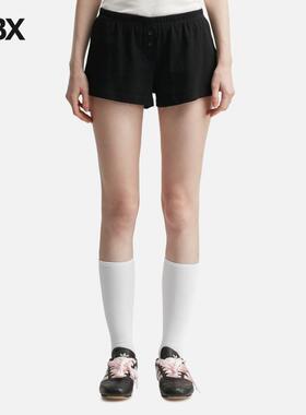 Glowny Button Fly Mini Shorts 短裤女HBX