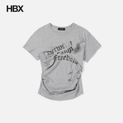 LCDC Dart-Detail Graphic Tee (Melange Grey) 短袖T恤女HBX