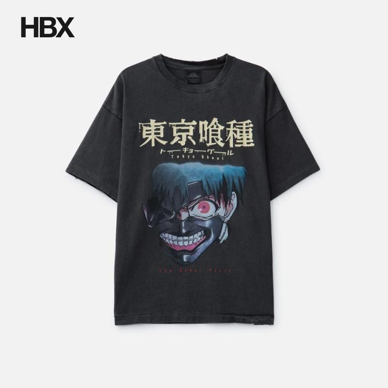 THE SUGAR PUNCH Tokyo Ghoul Short (Kaneki Mask) T恤男HBX