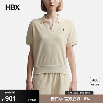 Sporty & Rich SRC Velour Polo 上衣女HBX