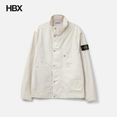 Stone Island/石头岛 Stand Collar Ripstop Jacket户外外套男HBX