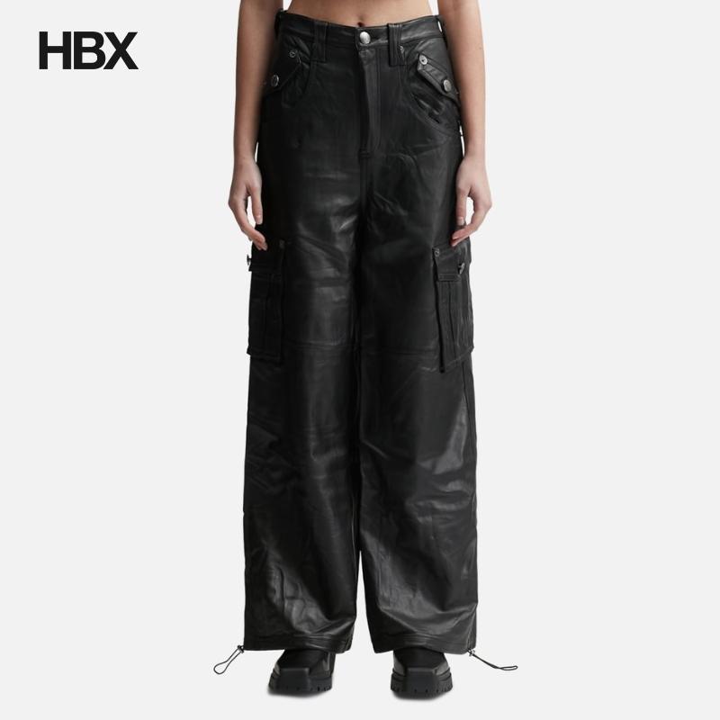 Lesugiatelier LEATHER CARGO PANTS 休闲裤长裤女HBX