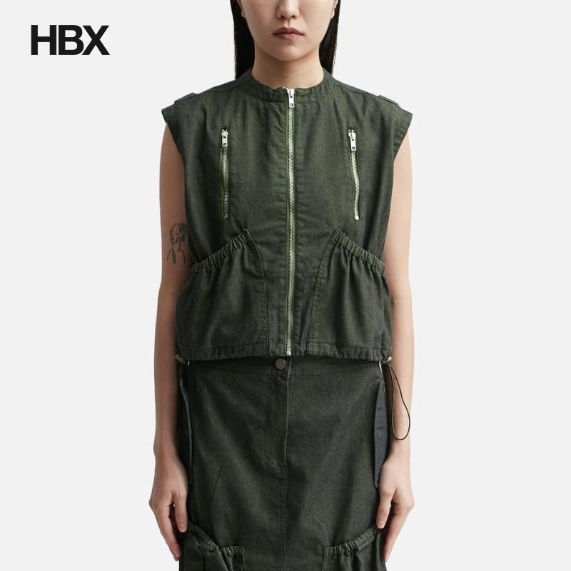 TheOpen Product SHIRRING WORK VEST 无袖外套女HBX