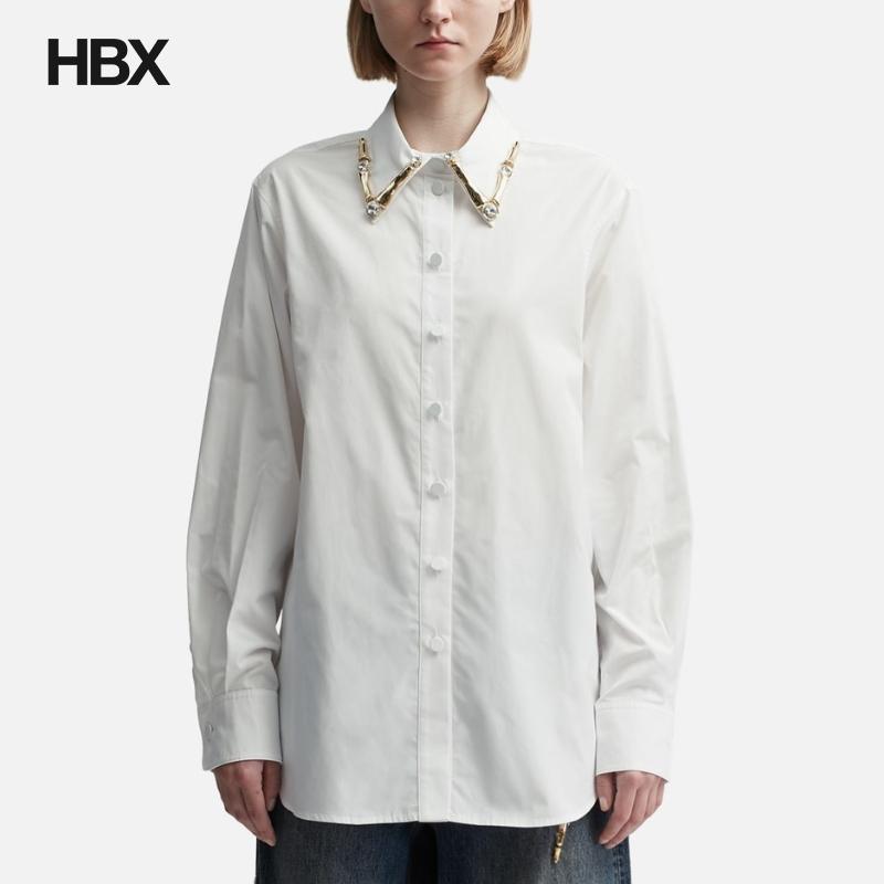 Area Claw Collar Button Down 长袖衬衫女HBX