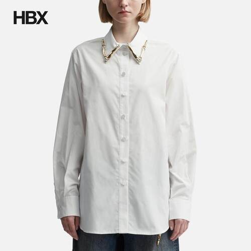 Area Claw Collar Button Down 长袖衬衫女HBX