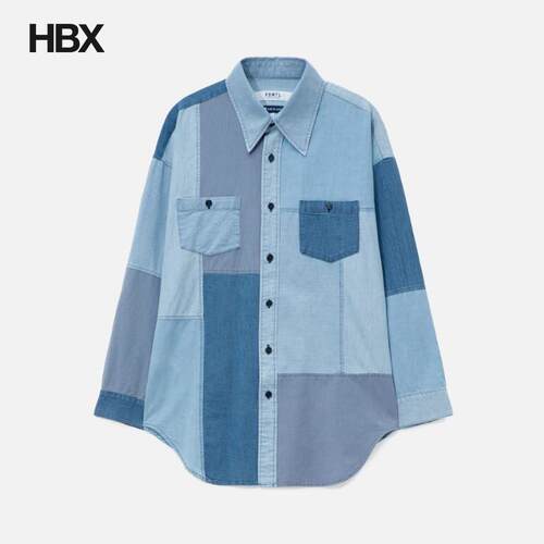 FDMTL Patchwork Shirt 3YR Wash 衬衫男HBX