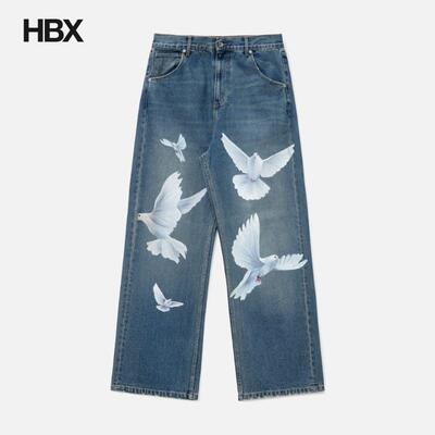 3.Paradis Freedom Doves Straight Fit Denim Jeans 牛仔裤男HBX