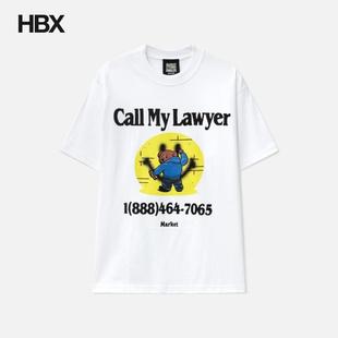 Market x Smiley Call My Lawyer Bear T-Shirt 短袖T恤男HBX