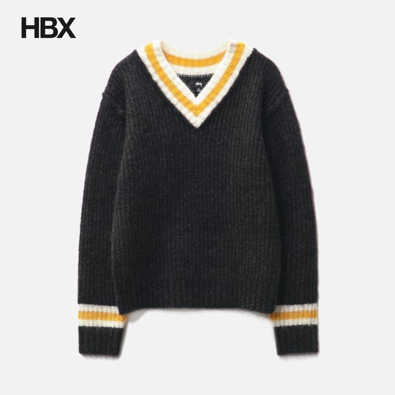 Stussy斯图西 Mohair Tennis Sweater编织衫男HBX