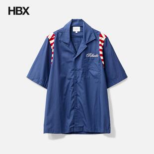 Rhude American Spirit Poplin Shirt 短袖衬衫男HBX