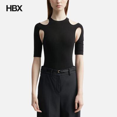 Andreadamo Cut-Out Detail Sculpted Body Top 连体衣女HBX
