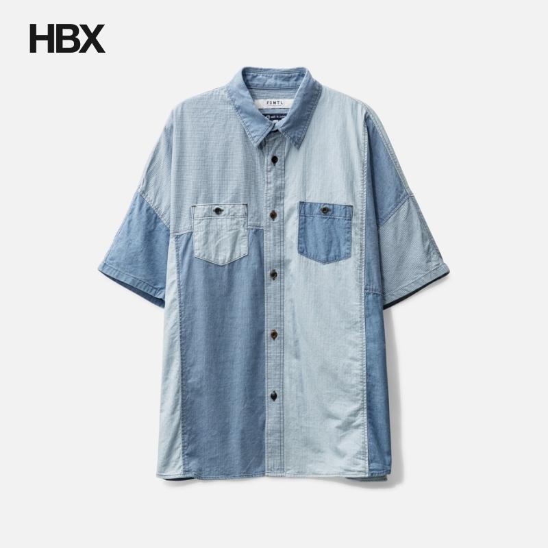 FDMTL 3 Year Wash Patchwork Shirt 恤衫男HBX 男装 衬衫 原图主图