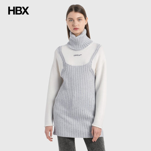 Off-White Optical Illusion Turtleneck 针织衫女HBX