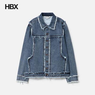 Dhruv Kapoor Distressed Raw Edge Denim Jacket 牛仔外套 HBX