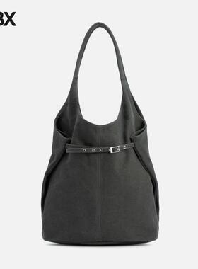 anggae Washed Canvas Big Shoulder Bag 单肩包女HBX