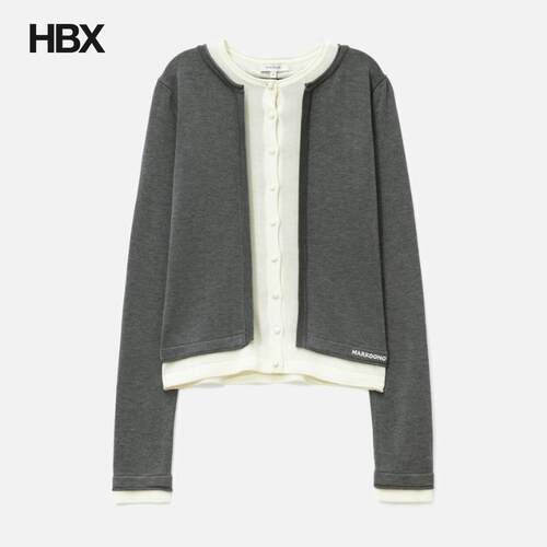 MARKGONG Grey Sleeveless Knit Top 针织衫女HBX