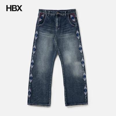 KidSuper Gemstone Eye Embroidery Jean 牛仔裤男HBX