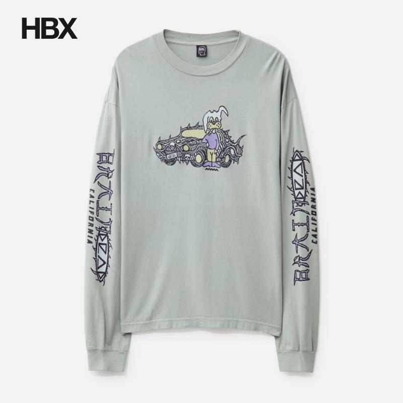 Brain Dead BIO DOG LONG SLEEVE SHIRT 长袖T恤 HBX