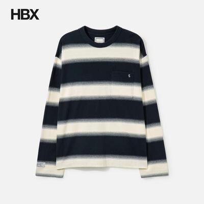 Wooyoungmi Ivory Striped Long-Sleeve T-Shirt 长袖T恤男HBX
