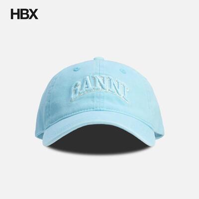 Ganni Washed Cotton Cap 鸭舌帽女HBX