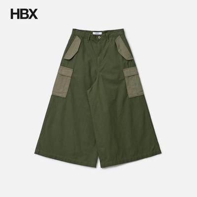FDMTL Hakama Cargo Pants Rinse 短裤男HBX