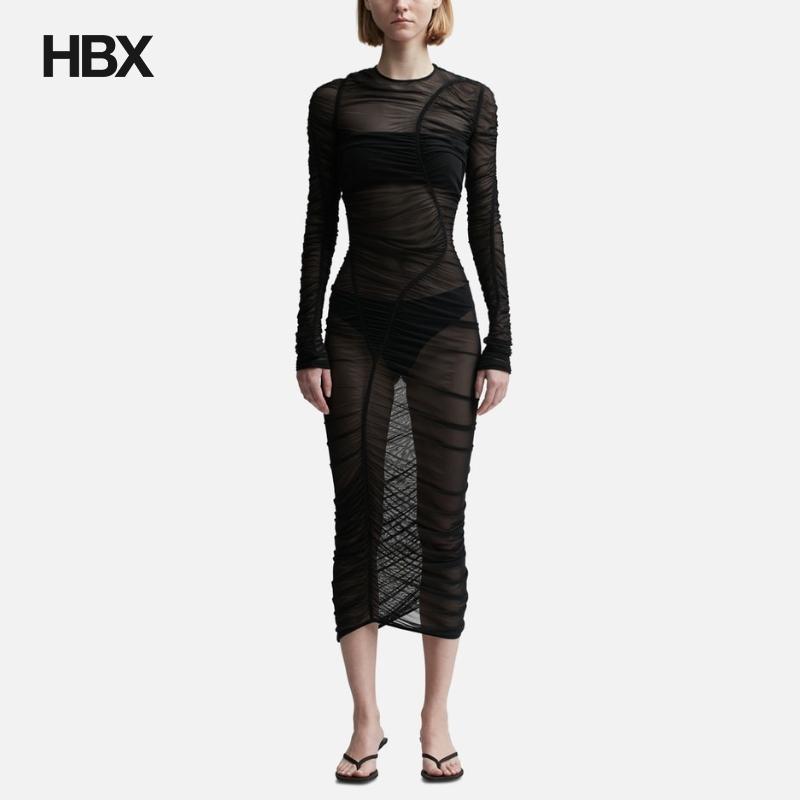 MUGLER Mesh Dress 连衣裙女HBX