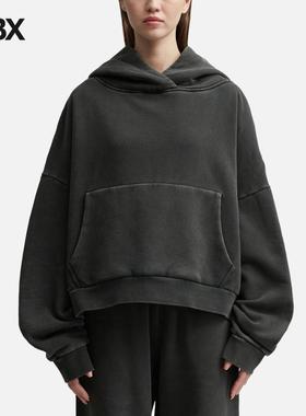 Entire Studios 宽松舒适做旧连帽拼接卫衣口袋帽衫女HBX