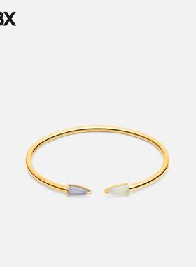 SUOT Studio “Half Cut” Small Blue Chalcedony 手环女HBX