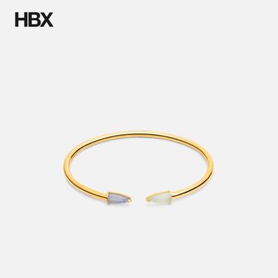 SUOT Studio “Half Cut” Small Blue Chalcedony 手环女HBX