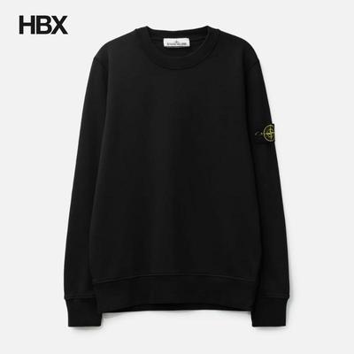Stone Island/石头岛 Garment Dyed Cotton Fleece 无帽卫衣男HBX