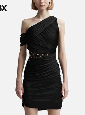 Marine Serre Jersey Body Shelter Draped Dress 连衣裙女HBX