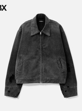 CODA Faded Black Damaged Canvas Crew Jacket 外套男HBX
