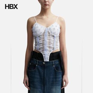PUSHBUTTON Lace Corset Top 上衣女HBX