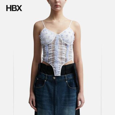 PUSHBUTTON Lace Corset Top 上衣女HBX