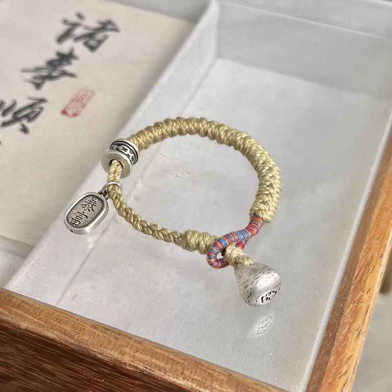 法国capinkofin复古手工编织暴富小钱袋手绳男女轻奢小众设计