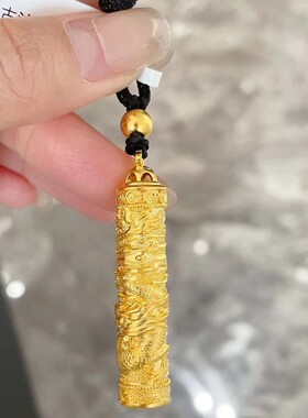 法国capinkofin盘龙柱吊坠项链寓意盘龙而上节节高升中国风转运
