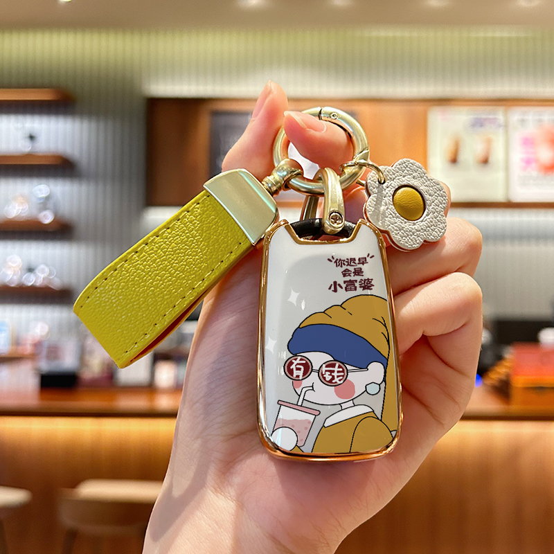 起亚K2钥匙套K3智跑凯绅k5焕驰福瑞迪kxcross女kx7包壳扣折叠款女