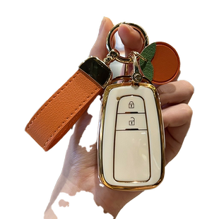 适用丰田凯美瑞车钥匙套第八代23款亚洲龙车内装饰用品大全高级扣