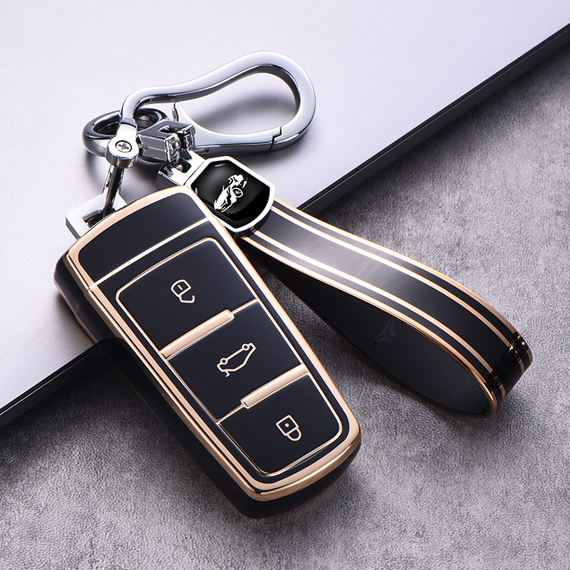 适用21款大众CC钥匙套一键启动老款cc迈腾b7新B8汽车R36包壳扣女