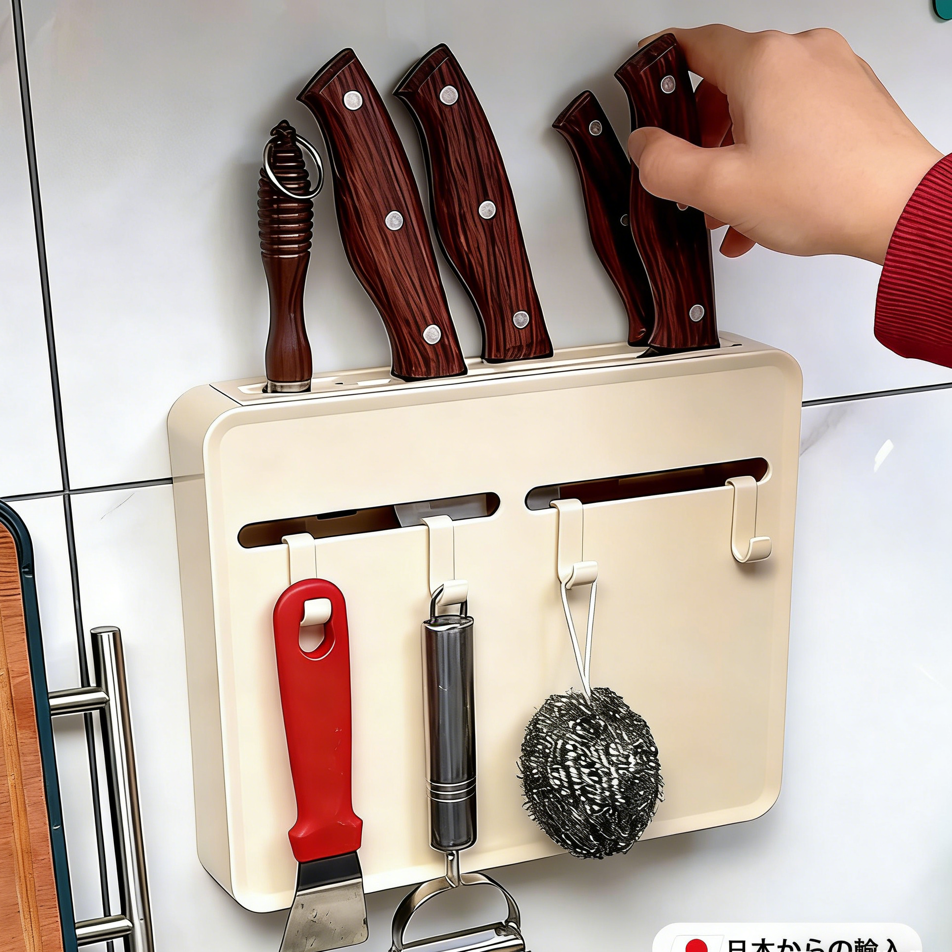 柜门刀架刀具置物架厨房壁挂式多功能免打孔砧板锅盖菜刀收纳,厨房/烹饪用具,刀架,淘宝优惠券,粉丝福利购,淘宝优惠卷