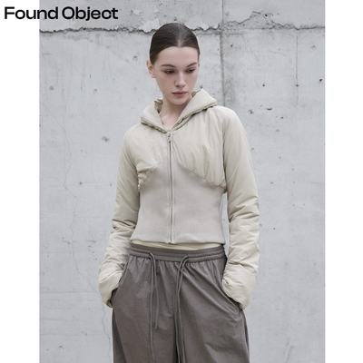 Found Object 巴恩风拼接短款夹克棉服外套Falten Quilted Jacket