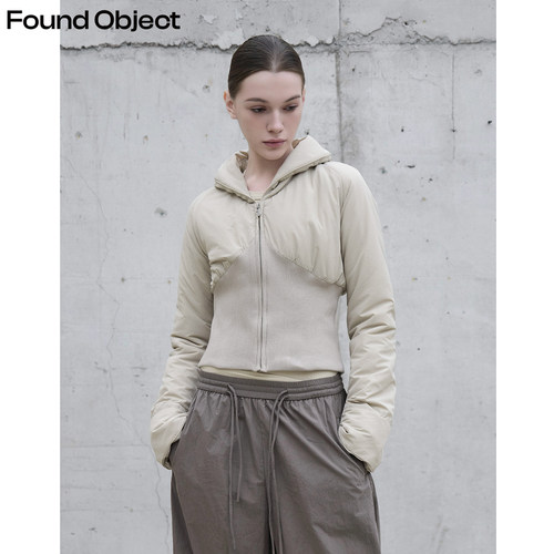 Found Object 巴恩风拼接短款夹克棉服外套Falten Quilted Jacket