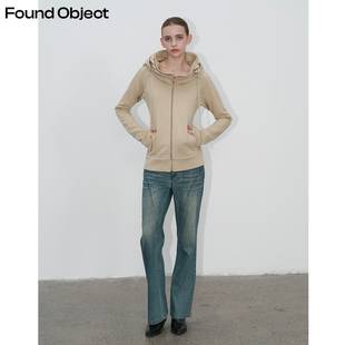 Found Object 设计感线条水洗中高腰微喇牛仔裤 Kurve FlareJeans