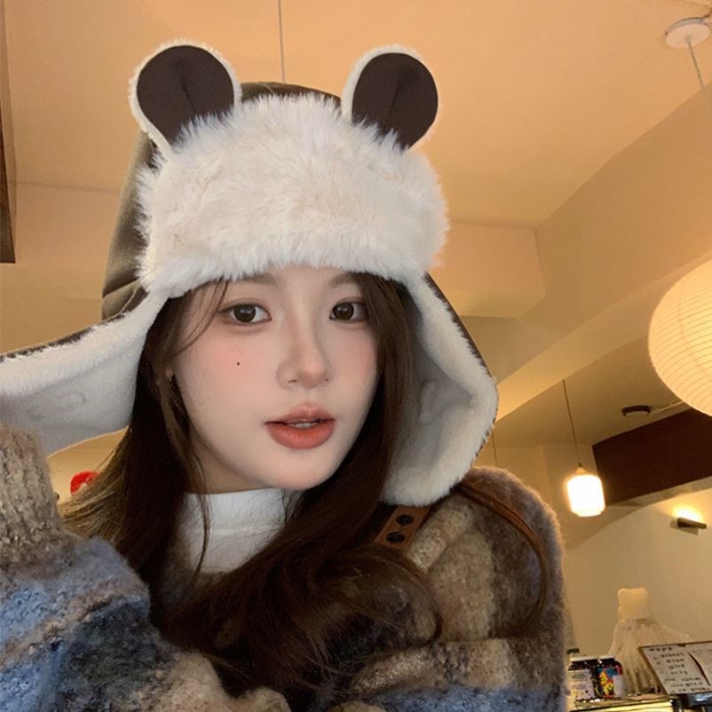 冬季保暖雷锋帽护颈护耳面罩一体