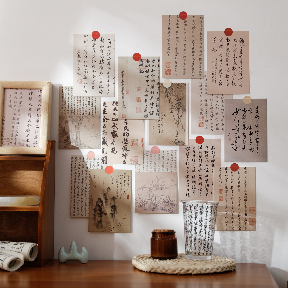 垚璟复古中国风装饰卡明信片卡片