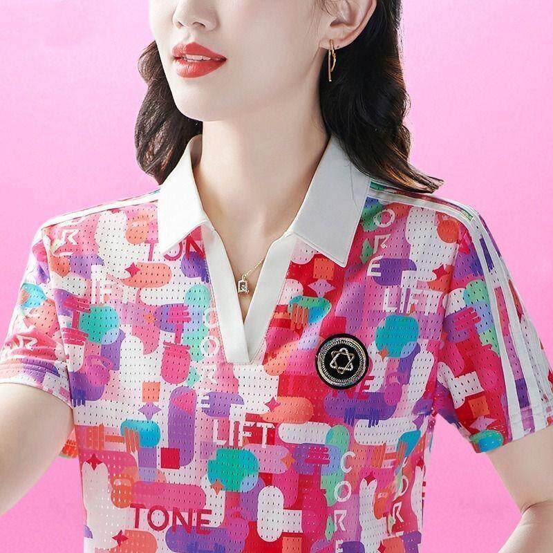 短袖t恤女夏洋气减龄polo衫