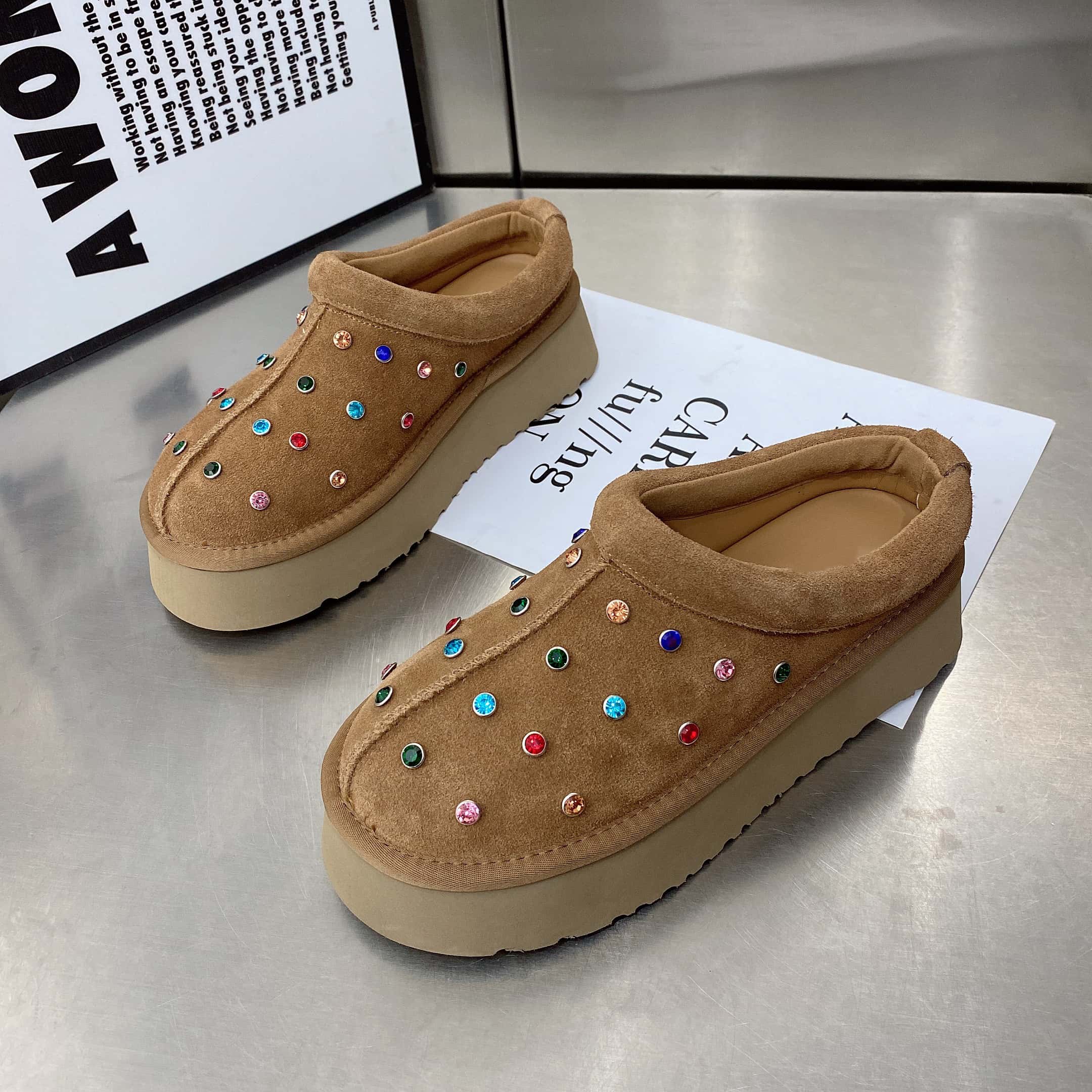 小众包头半拖鞋厚底一脚蹬懒人鞋