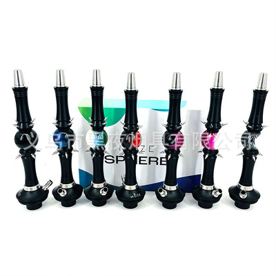 外贸树脂星球水烟壶MOZE单管插口大号星球铝合金水烟hookah礼盒