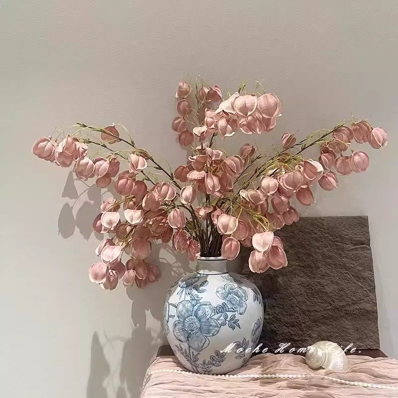 逼真干花栾树灯笼果假花仿真花摆设装饰高档轻奢仿生花束花艺摆件