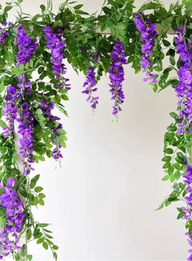 仿真紫藤花假条装饰花塑